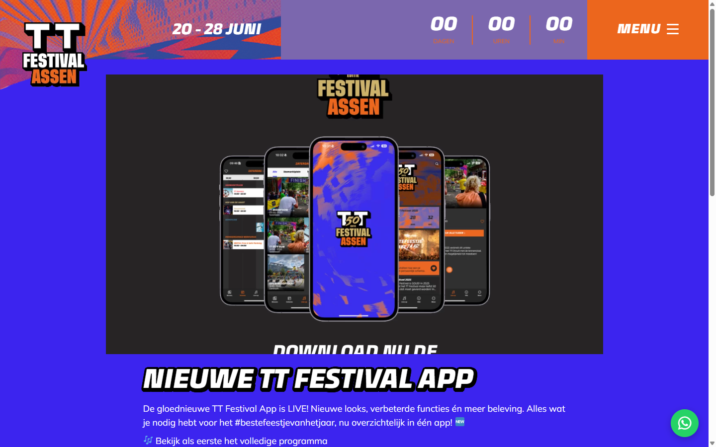nieuwe app announcement